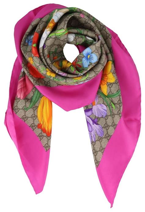 gucci floral print scarf|More.